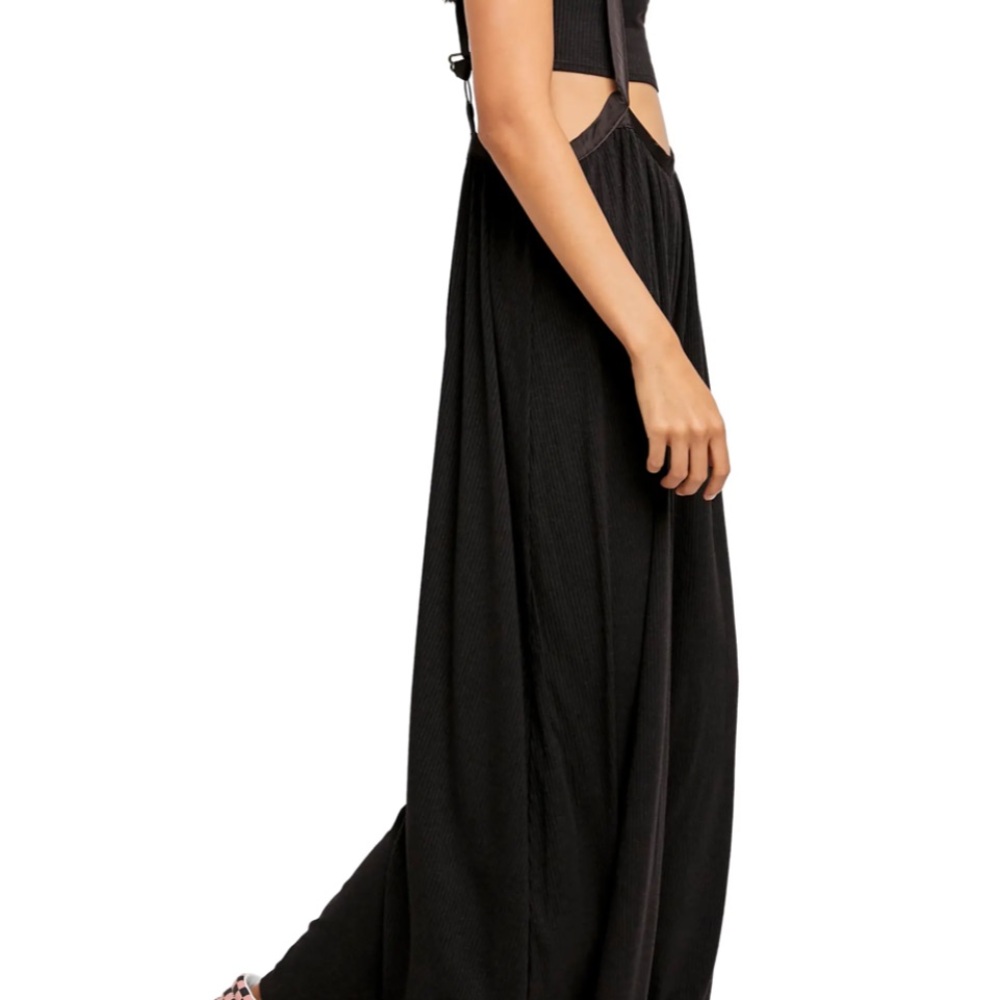 Free People Black Cutout Jumpsuit - Picture 3 of 12